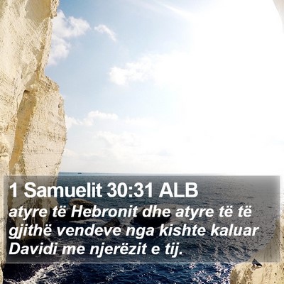 1 Samuelit 30:31 ALB Bible Verse Image