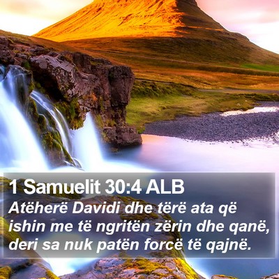 1 Samuelit 30:4 ALB Bible Verse Image