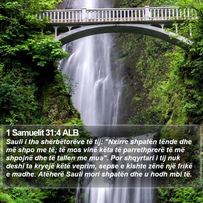 1 Samuelit 31:4 ALB Bible Verse Image
