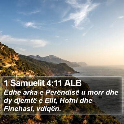 1 Samuelit 4:11 ALB Bible Verse Image