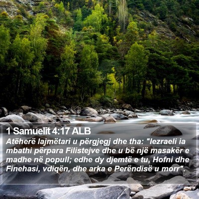 1 Samuelit 4:17 ALB Bible Verse Image