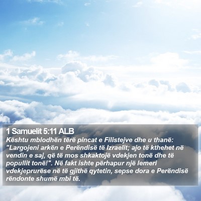 1 Samuelit 5:11 ALB Bible Verse Image