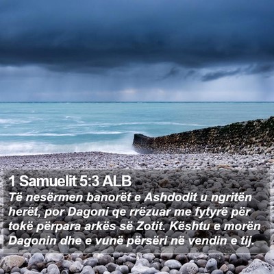 1 Samuelit 5:3 ALB Bible Verse Image