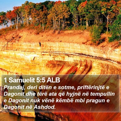 1 Samuelit 5:5 ALB Bible Verse Image