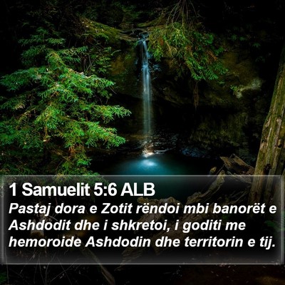 1 Samuelit 5:6 ALB Bible Verse Image