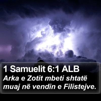 1 Samuelit 6:1 ALB Bible Verse Image