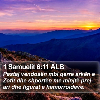 1 Samuelit 6:11 ALB Bible Verse Image