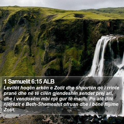 1 Samuelit 6:15 ALB Bible Verse Image