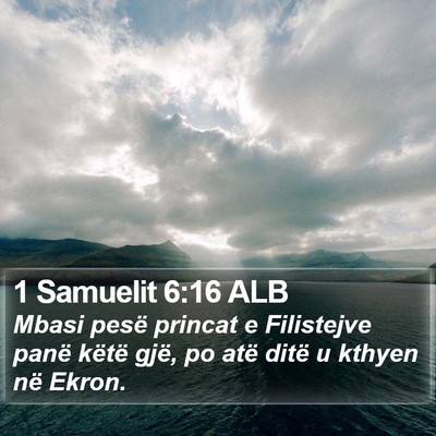 1 Samuelit 6:16 ALB Bible Verse Image