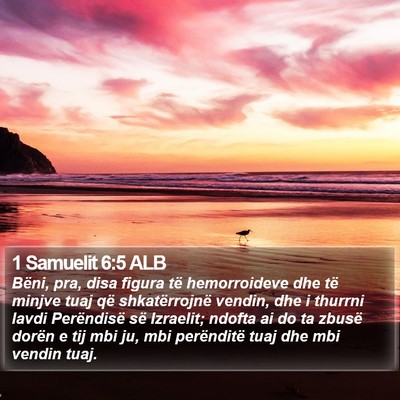 1 Samuelit 6:5 ALB Bible Verse Image