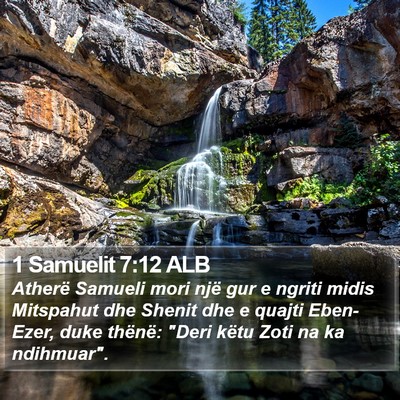 1 Samuelit 7:12 ALB Bible Verse Image