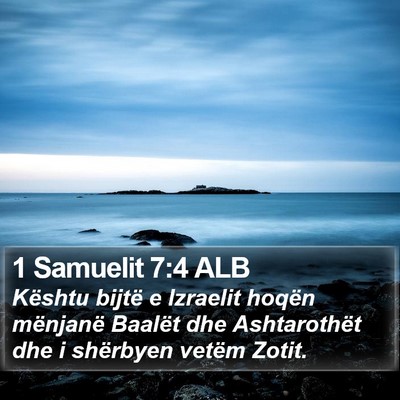 1 Samuelit 7:4 ALB Bible Verse Image
