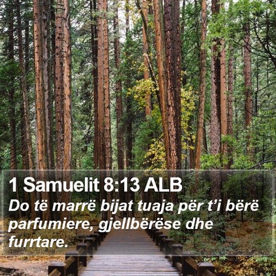 1 Samuelit 8:13 ALB Bible Verse Image