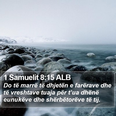 1 Samuelit 8:15 ALB Bible Verse Image