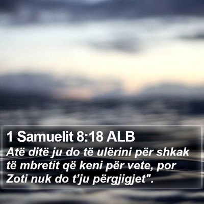 1 Samuelit 8:18 ALB Bible Verse Image