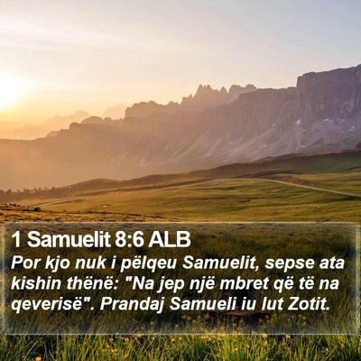 1 Samuelit 8:6 ALB Bible Verse Image