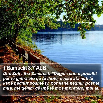 1 Samuelit 8:7 ALB Bible Verse Image