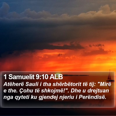 1 Samuelit 9:10 ALB Bible Verse Image