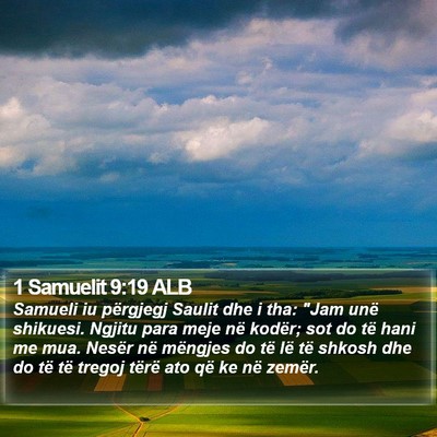 1 Samuelit 9:19 ALB Bible Verse Image