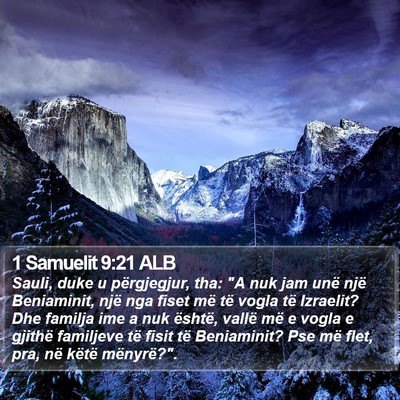 1 Samuelit 9:21 ALB Bible Verse Image