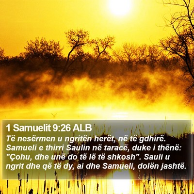 1 Samuelit 9:26 ALB Bible Verse Image