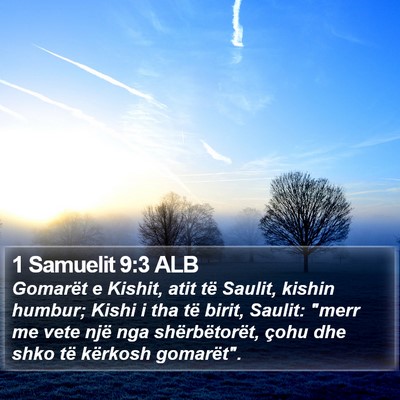 1 Samuelit 9:3 ALB Bible Verse Image