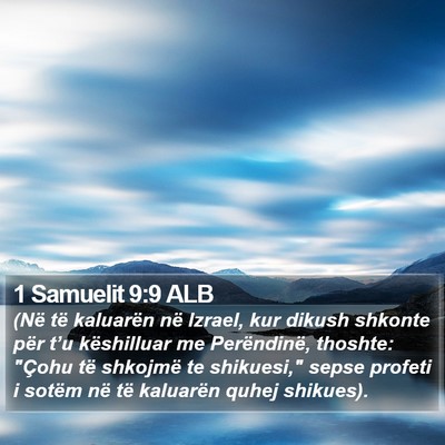 1 Samuelit 9:9 ALB Bible Verse Image