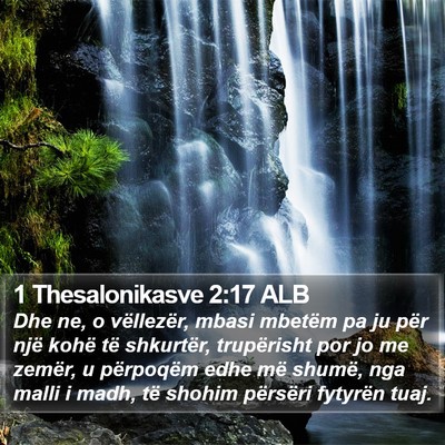 1 Thesalonikasve 2:17 ALB Bible Verse Image