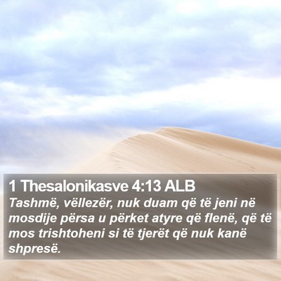 1 Thesalonikasve 4:13 ALB Bible Verse Image