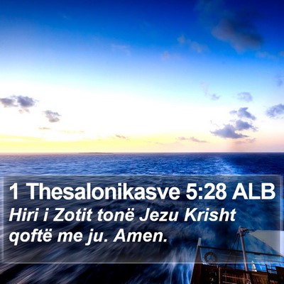 1 Thesalonikasve 5:28 ALB Bible Verse Image