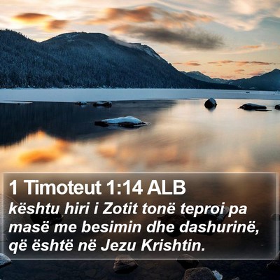 1 Timoteut 1:14 ALB Bible Verse Image