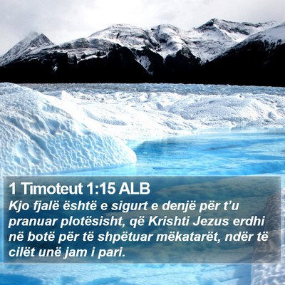 1 Timoteut 1:15 ALB Bible Verse Image