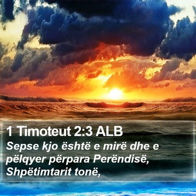 1 Timoteut 2:3 ALB Bible Verse Image