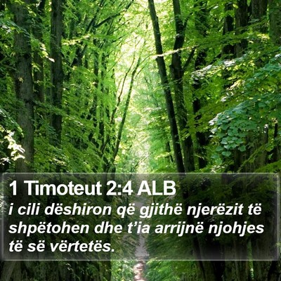 1 Timoteut 2:4 ALB Bible Verse Image