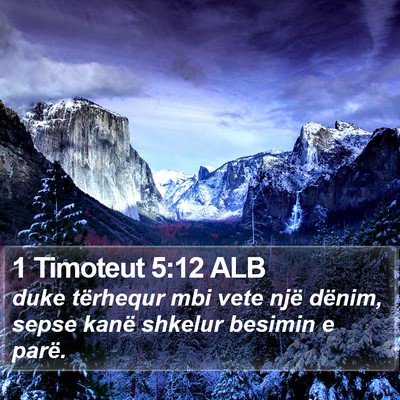 1 Timoteut 5:12 ALB Bible Verse Image