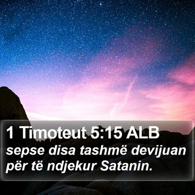 1 Timoteut 5:15 ALB Bible Verse Image