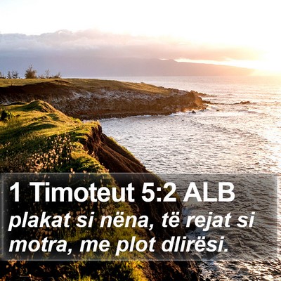 1 Timoteut 5:2 ALB Bible Verse Image