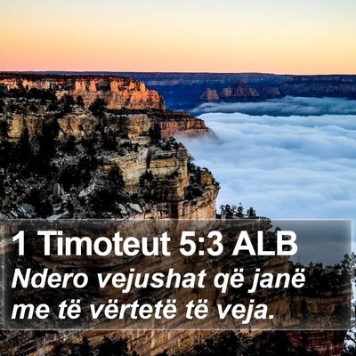 1 Timoteut 5:3 ALB Bible Verse Image