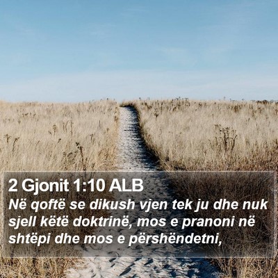 2 Gjonit 1:10 ALB Bible Verse Image
