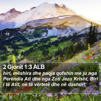2 Gjonit 1:3 ALB Bible Verse Image