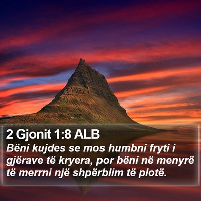 2 Gjonit 1:8 ALB Bible Verse Image
