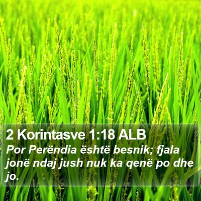 2 Korintasve 1:18 ALB Bible Verse Image