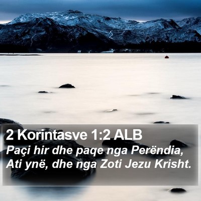 2 Korintasve 1:2 ALB Bible Verse Image