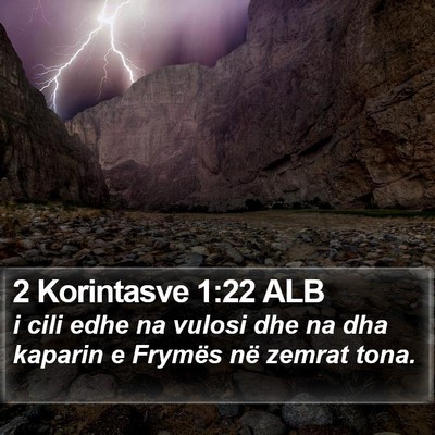 2 Korintasve 1:22 ALB Bible Verse Image