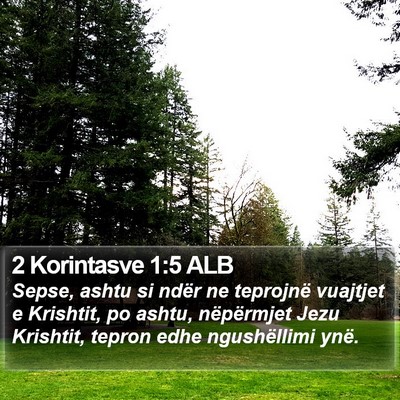 2 Korintasve 1:5 ALB Bible Verse Image