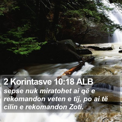 2 Korintasve 10:18 ALB Bible Verse Image