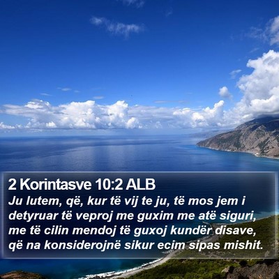 2 Korintasve 10:2 ALB Bible Verse Image