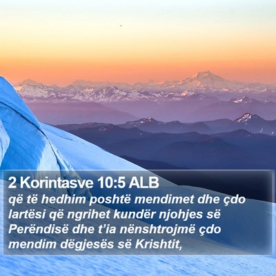 2 Korintasve 10:5 ALB Bible Verse Image