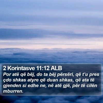 2 Korintasve 11:12 ALB Bible Verse Image