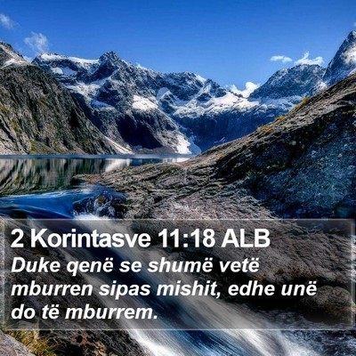2 Korintasve 11:18 ALB Bible Verse Image